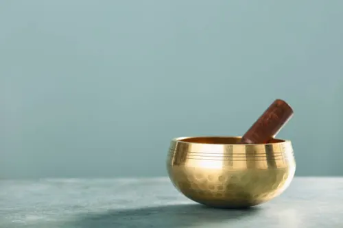 Metal singing bowl illustrating strong Metal elemental energy in Feng Shui